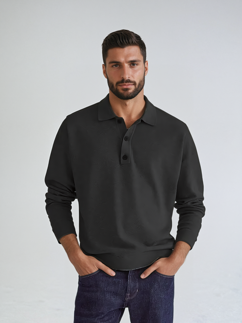 Heritage Lange mouw Poloshirt - Elegantie, classic en comfortabel