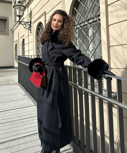 Luna | Manteau en faux daim